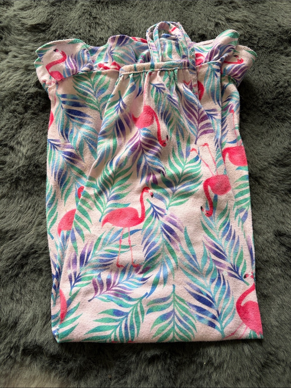 Kids Pink Flamingo DRESS 7/8